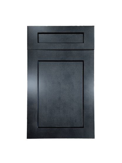 Stormy Grey Wall Cabinet 33 inches wide 12 inches deep 21 inches tall with Stormy Grey box and Stormy Grey doors